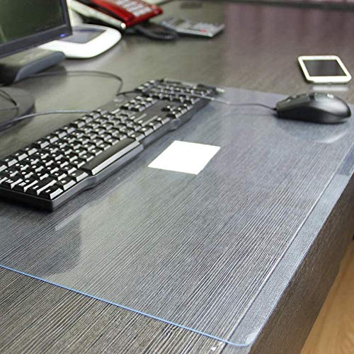 EUUHJK Tappetino da scrivania in PVC Trasparente, Antiscivolo, Impermeabile, Facile da Pulire, per casa (Color : Transparent-1.0mm, Size : 40 * 90cm)