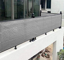 WUZMING Recinzione Copertura Balcone Schermo Privacy Balcone Anti UV con Occhielli HDPE Resistenza allo Strappo per Balcone Giardino Protezione della Privacy, Altezza 80/90/100cm