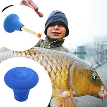 MOONQING - Canna da pesca Butt Cushion Stand Up Fighting Pole Holder, misura grande, colore: Blu