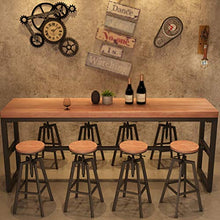 Tuqia Mobili Sollevabile Sgabelli da Cucina, Industria Retro Sgabelli di Uso della casa Isola della Cucina Bancone Sgabelli Dimensioni: 33 * 33 * 65-85CM Casa Arredamento (Color : #1)