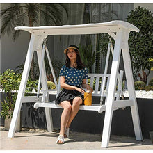 DGHJK Altalene per Portico Adulti Mobili da Patio Altalena da Portico Sedia Altalena per Esterni Panca Set Perfetto per Patio, Giardino, Portico e Bordo Piscina