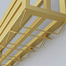 Porta Bottiglie da Vino Porta Bottiglie a Parete, Porta Bottiglie e Vetro Metallo, Contiene 6 Bottiglie, 6 Bicchieri, Scaffale Vino per Bar/Cucina/armadi Rack di stoccaggio