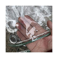 GDMING Impermeabile Telone Occhiellato, Trasparente Telo Copertura, Antipioggia Antipolline (400gsm) PVC Fogli di Plastica per All'aperto Pannello delle Partizioni, Personalizzabile