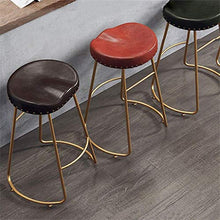 GYPPG Sgabelli Bar, sedie bancone della Cucina per la Colazione, Sedile in Ecopelle, Altezza 17,7/25,6/29,5 Pollici, 5 Colori Disponibili