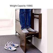 ZYQDRZ Sgabello per Scarpe da Muro A Muro, Sedia Doccia per La Casa, Sedia Pieghevole in Legno Massello, Spazio di Risparmio, Portante Massima Portante 200KG