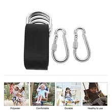 Toddmomy 1 Set Albero Altalena Appesa Cinghie Amaca Albero Cinghie Kit di Sospensione con Serratura Poliestere Snap Moschettone Ganci per Parco Giochi Portico Paio Indoor Outdoor