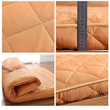 LJYY Tappetino, Tappetino Futon coprimaterasso Futon Tradizionale Molto Spesso Queen Size Dormitorio-C 100x200cm (39x79 Pollici)