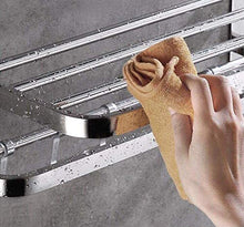 Bollitore creatività Bagno Rack WC portasciugamani igienici Doccia Libero Punch Wall Hanging Asciugamano Pieghevole Bar Bagno 304 in Acciaio Inox Mensola XMJ