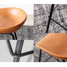 TopJiä Moderne Corteccia Sgabelli da Bar,75cm Seggiola da Bar,Ferro Bar Seggiolone,Cadere Utilizzare Girevole Sedia,per Cucina Bar caffè,portante di Carico 150kg