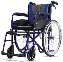 Carrozzine Semoventi, Portatili da Viaggio Portatili, Pieghevoli in Lega di Alluminio Manuali Leggere con Pneumatico Non Pneumatico Comodo Cuscino per Disabili Carrello per Anziani Self-PRO A