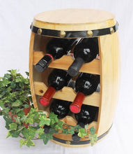 DanDiBo Scaffale-Vini Botte-Vini Botte in Legno Alt.42cm Nr.1511 Porta-Bottiglie Scaffale verniciatura Naturale