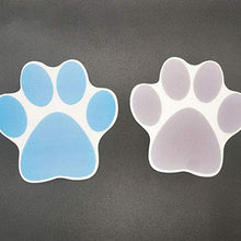 TOPBATHY 4 Pezzi Adesivi per Impronte di Cani Adesivi per Vasca Antiscivolo Decalcomanie Autoadesivi per Vasca (Grigio + Blu)