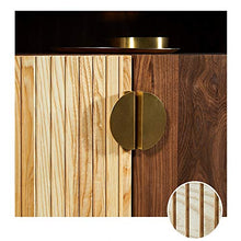 QuRRong Credenza Multifunzionale Cabinet Sala da Pranzo della Cucina della Casa Dining Room Furniture Ingresso Armadio per Soggiorno Camera da Letto (Color : Natural, Size : 90x45x90cm)