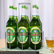 Weehey 6 Bottiglie di Birra Titolare Partito Birra cestello portabottiglie Vino Caddy Stand per Bar dell'hotel Bar Bottiglie di Birra Vino