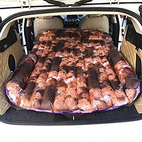 HongLianRiven Lettino da Viaggio Car Auto Gonfiabile Bed Contenitore di Coda Cuscino da Auto Gonfiabile Bed Ispessito Poliestere Auto con i Figli di Sonno Materasso Gonfiabile 5-12 (Color : Yellow)