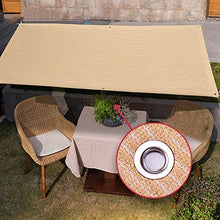 WXQIANG Beige casa Pergola Ombra Panno, Il 90% Crema di Protezione Solare dello Schermo di segretezza con Occhielli, for Patio Canopy, Resistente ai Raggi UV Protezione Solare, Isolamento Termico