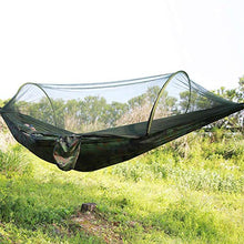 FTVOGUE - Amaca da campeggio doppia/singola e portatile, con zanzariera, per viaggi, campeggio, escursioni, cortile (01)