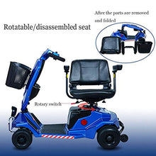 Accessori per la casa Anziani Disabili Scooter motorizzato per disabili Sedia a rotelle elettrica intelligente Sedia a rotelle a quattro ruote Pieghevole staccabile a lungo raggio Scooter da viaggi