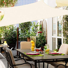 Aibingbao Vela Parasole 2x3.5m Impermeabile e Resistente Vele Ombreggianti Tenda a Vela Impermeabile, per Esterni, Cortile, Giardino, Beige