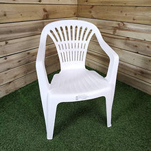 PROGARDEN Azard - Sedia Bianca Plastica Impilabile Giardino Garden Bar Interno Esterno Pizzeria
