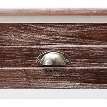 vidaXL Credenza Mobile con Ripiani e Cassetti Robusta Pratica Tavolino Laterale Salotto Marrone Anticato 115x30x76 cm in Legno Pioppo e Paulownia