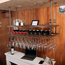 Leifeng Tower Classico Wine Rack Europeo Bar Hanging Rack, Nero/Bronzo Ferro battuto Altezza Regolabile Bancone Raffreddamento del Vino, può Appendere Bicchieri di Vino Multipla (Color : Bronze)