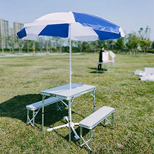Flyelf Tavolo da Campeggio con 2 Panche Set,Tavolo da Picnic Pieghevole Portatile in Alluminio, per All'aperto, Giardino, Barbecue 90 * 60 * 70cm (Argento)