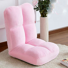 Divano Pigro Divano Pigro in Cotone Carino Poltrona/Schienale Divano Singolo Elegante Divano Tatami Sedia Pieghevole Tappeto Balcone Camera da Letto Morbido e Confortevole (Color : Pink)