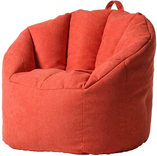 WYJW Bean Bag con Schienale Alto per Bambini Adulti Sedia Sdraio Grande Impermeabile e Resistente alle intemperie Divano Pigro per Giardino Esterno Coperto Camping-Rosso-Rosso