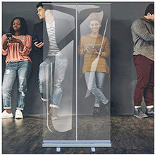 DQ-手すり 80 Centimetri X 200 Centimetri Portatile Starnuto Protezione Libera Score Pop Up di Plastica Divisore, Bandiera Protezione Sneeze Schermo di Plastica Trasparente dello Schermo
