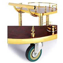 YIN YIN Carrello per Ripiani Carrello portaoggetti Hotel Restaurant Carrello portaoggetti Mobile di Grande capacità Rosso Titanio 2 Colori 81X40X81CM Carrello a rulli (Color : B)