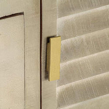 Tidyard Cassettiera Legno Massello di Mango, Acciaio e Ottone | 140 x 40 x 80 cm