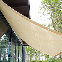 Rete parasole YXX Panno Beige Paralume in Tessuto con Occhielli - 90% Resistente ai Raggi UV Sun della Copertura della Maglia Netto Patio Esterno, Cortile, Giardino delle Piante, Serra & Barn
