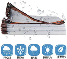 tendone da esterno impermeabile, 120 G / M² Telo Trasparente Resistente All'acqua Con Bordo Di Rinforzo E Occhielli Incorporati, Isolamento Vegetale, Tampone Contro L'umidità, Capanno(Size:2×3m/6×9ft)
