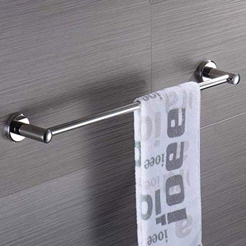 Portasciugamani Cucina Parete in Acciaio Inox da 60 cm con Asta portasalviette da Bagno Porta Asciugamani
