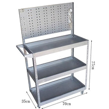 Jia He Carrello Scaffali del carrello - scaffale dello strumento delle parti di riparazione automatica del carrello degli strumenti di riparazione di riparazione di auto di 3 strati con il piatto post