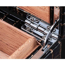 SMEJS Caso di Corsa del Sigaro, Portatile Pelle Cigar Humidor Cedar Wood Storage Case Cigar Box di Legno