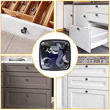 Sirena della luna Pomelli per Porta Set di 4 Pomelli per Mobili Manopole per Cassetti Cucina Armadio Vetro