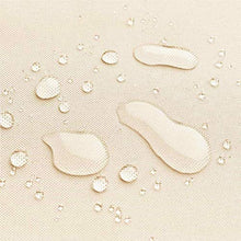 LINGXING Vela Ombreggiante, Tettuccio Parasole da Giardino Resistente all'Acqua Rettangolare 96,5% Blocco UV con Corda Libera (3X3m,Beige Bianco)