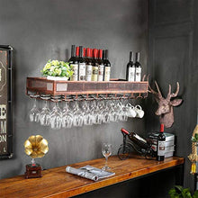 Elegante Portabottiglie da Vino Portabottiglie Rovesciato, Portabottiglie Europeo Creativo Appeso, Portabottiglie da Parete Industriale, HJJ, Bronzo, 60CM
