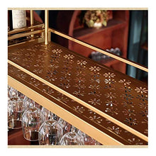 MFLASMF Wine Rack, Hanging Wine Rack, Ornaments, Creative Wine Glass Rack, Upside Down European stemware Rack, Hanging Cup Rack (Color : Gold, Size : 60 * 35cm)