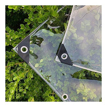 LSXIAO Trasparente Plastica Telone, 450GSM Telo di Copertura Resistente, 100% Impermeabile A Prova di Polvere Antigelo per I Camion, Mobili da Giardino, Serra, Ingegneria Esterna