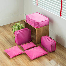 Stile coreano portatile durevole ecologico 6 pezzi/set piazza viaggio casa bagagli deposito borse organizzatore custodia custodia