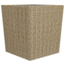 FAMIROSA Set Bistrot da Giardino 3 pz Polyrattan e Vetro Temperato Beige