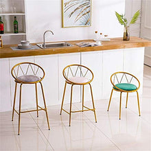 BDLYZ Yxsd Sgabelli da Bar Alto Contemporaneo Sgabello for Cucina Schienale Basso Sedia da Pranzo con Gray Velluto Imbottito Sedile (Size : 65cm)