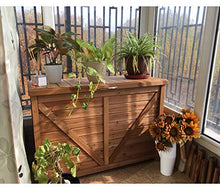 Cassetta Portaoggetti Per Bici Da Giardino In Legno Massello Con Balcone Anticorrosivo Resistente Alla Pioggia Armadio Di Stoccaggio Ventilato Durevole In Legno Massello Naturale Semplice Da Esterno