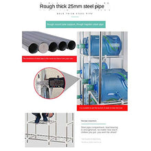 XYBB Armadio Camera da Letto Tubo d'Acciaio Thicken Tutto in Acciaio Telaio Doppia Casa Camera da Letto Open Door Assemblaggio Hanging Come Mostrato 5