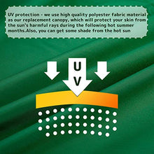 Coprisedile per Altalena da Giardino a 3 Posti, Impermeabile, 164x114x15cm, Colore: Verde (Altalena Non Inclusa)