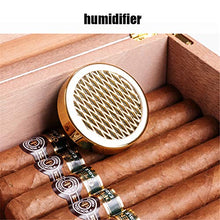 WLMGWRXB Humidor Cedro Finitura Artigianale con igrometro Digitale Frontale e Gel umidificatore