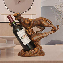 LKXZYX Home Collection Cultura Casa Decorazioni Accessori Scultura Statua，Decorazione per portabottiglie in Resina Decorazione per portabottiglie di Leopardo casa Creativa